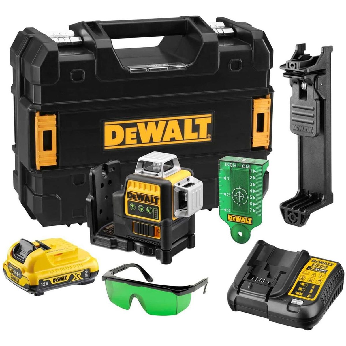 DEWALT - Nivel Laser 360° 12 V Luz Verde 30 Mts Dewalt DCE089D1G-QW
