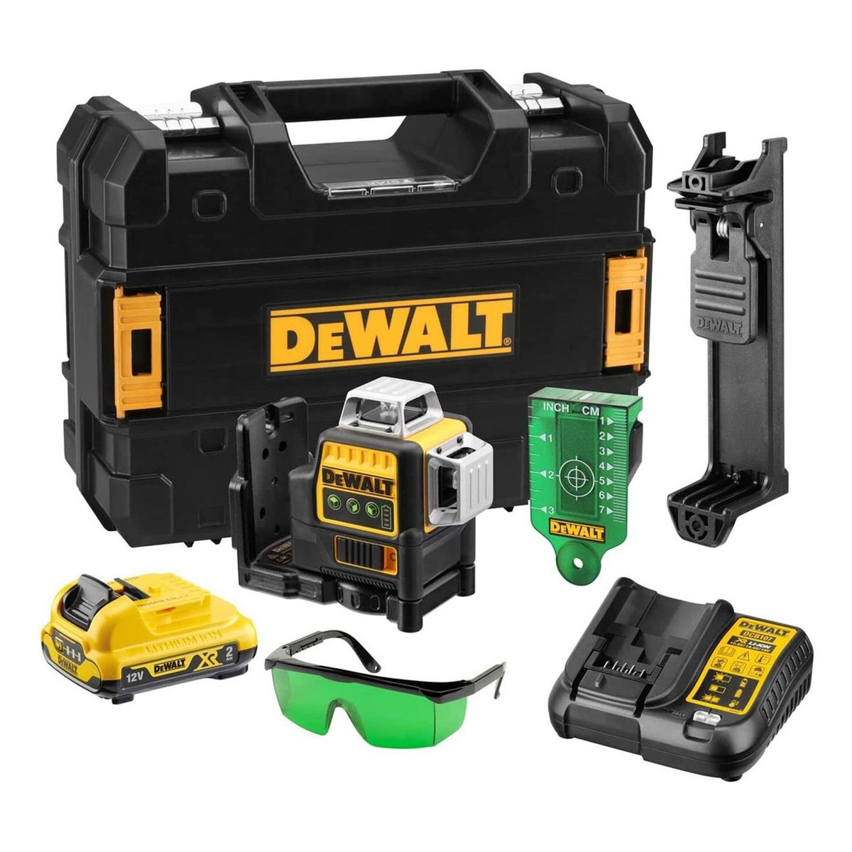 DEWALT - Nivel Laser 360° 12 V Luz Verde 30 Mts Dewalt DCE089D1G-QW