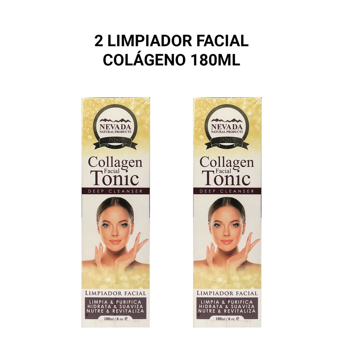 GENERICO - 2 Limpiador Facial Colageno Nevada Natural Products 180ml