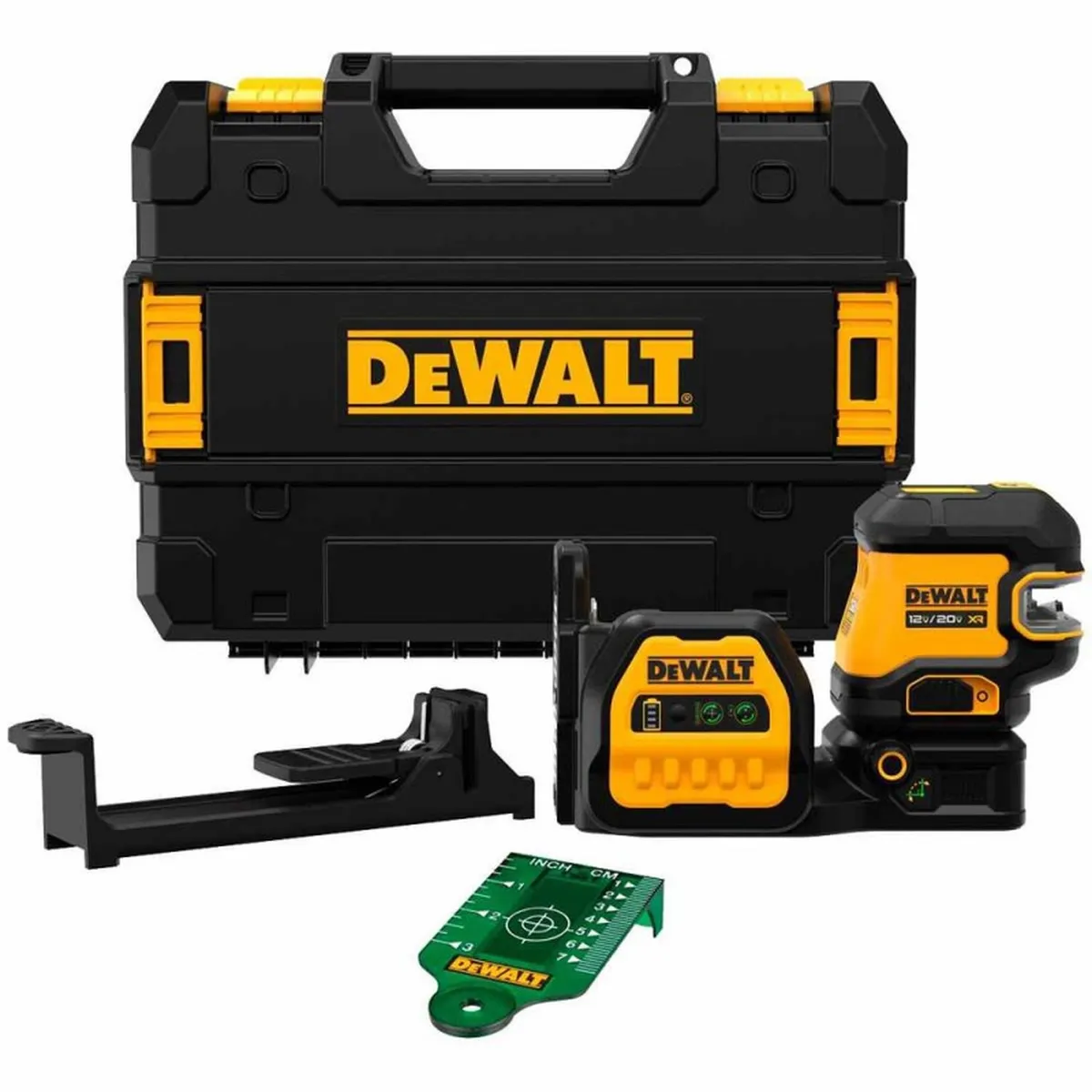 DEWALT - Nivel Láser Combinado 20 V Luz Verde 30 Mts Baretool DCLE34220GB