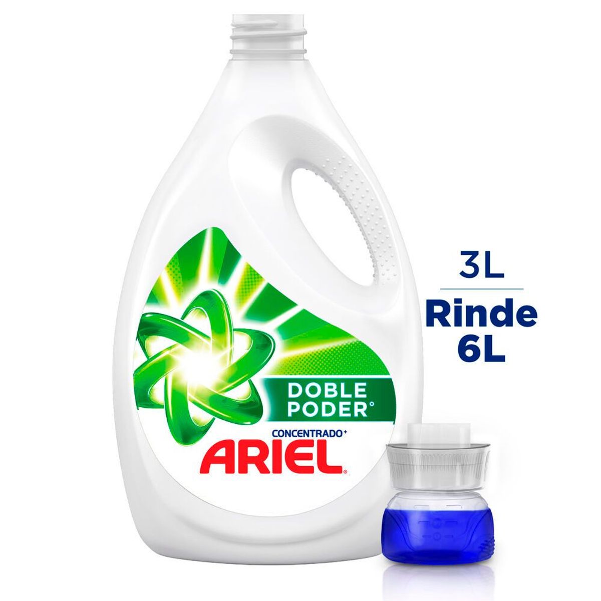 ARIEL - PackX8 Detergente Líquido Ariel Concentrado 3L