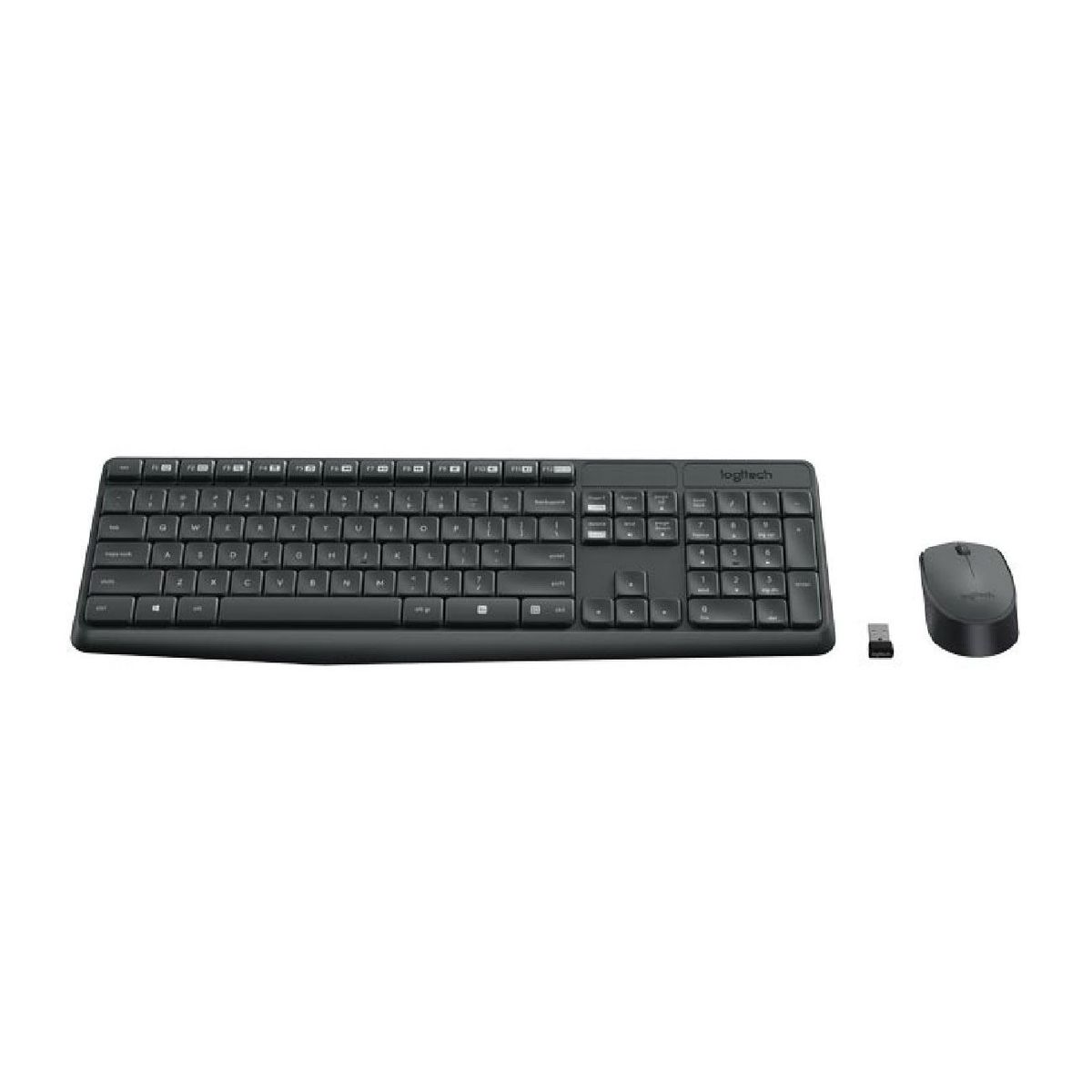 LOGITECH - Teclado Logitech Mouse MK235 Wireless Usb Sp Black