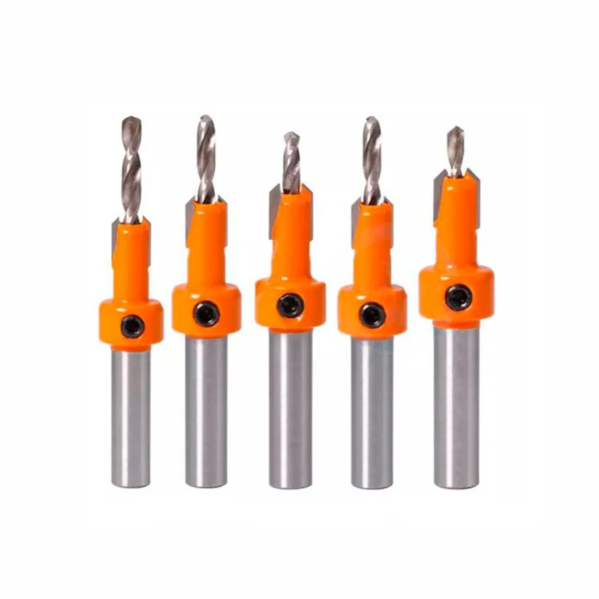 GENERICO - Brocas Avellanadoras Melamina, Madera 5 Piezas