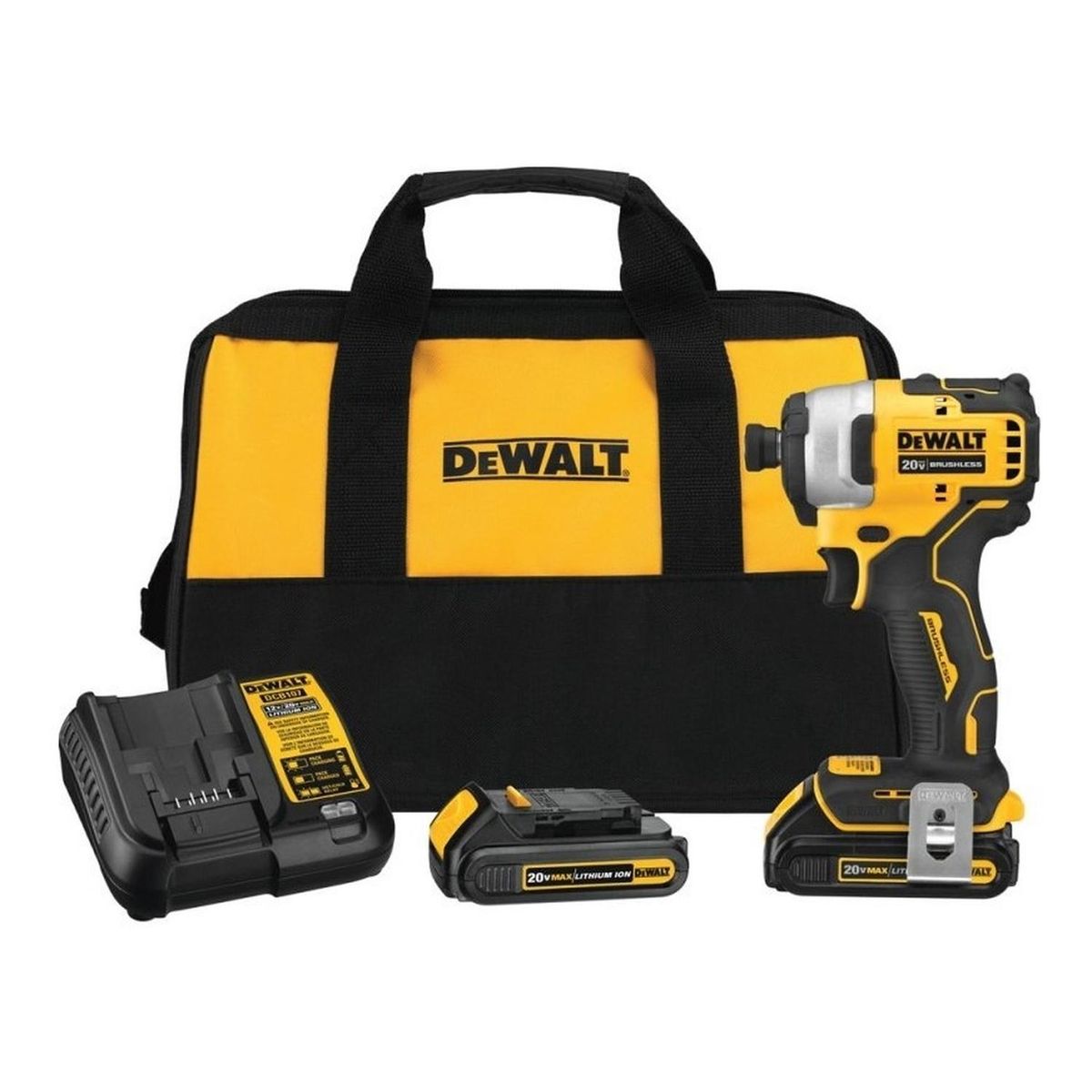 DEWALT - Atornillador de Impacto 1/4" 20V Xr 192 Nm Atomic Dewalt DCF809D2-B2