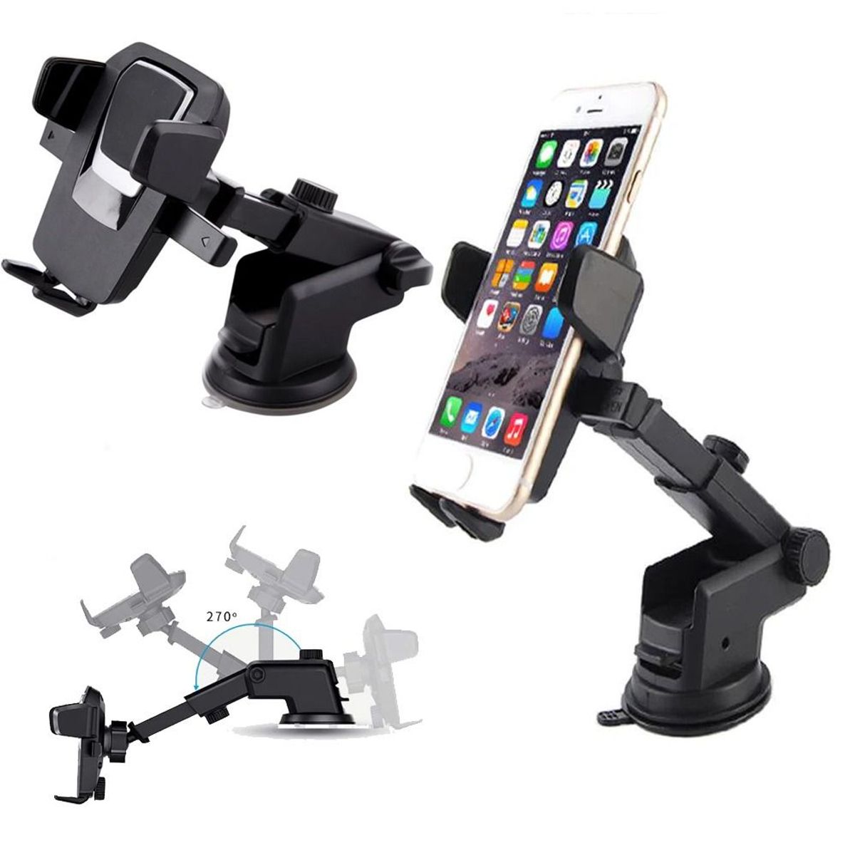 GENERICO - Holder Soporte Celular Smartphone Brazo Extendible Auto Universal 156