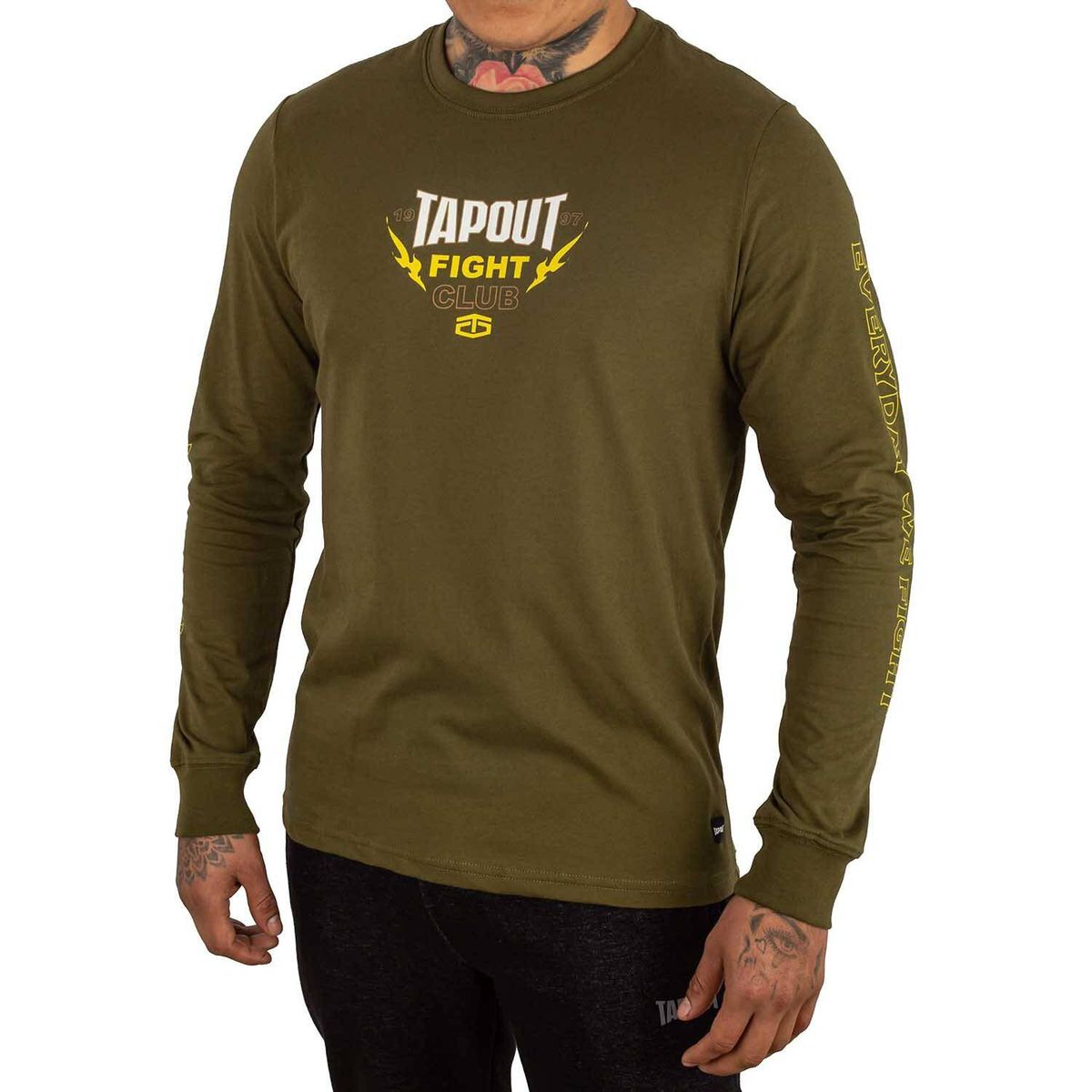TAPOUT - Polo Manga Larga Hombre Tapout Noir.