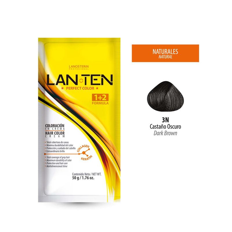 LAN TEN - Tinte Lan Ten - Castaño Oscuro 3N Sachet 50 g
