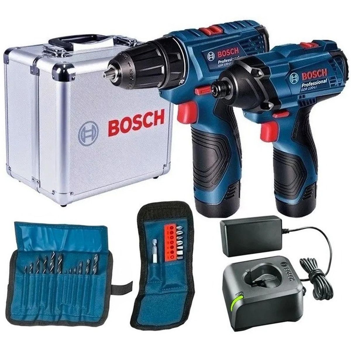 BOSCH - Taladro Atornillador GSR 120 + Impacto GDR 120 Bosch 12v