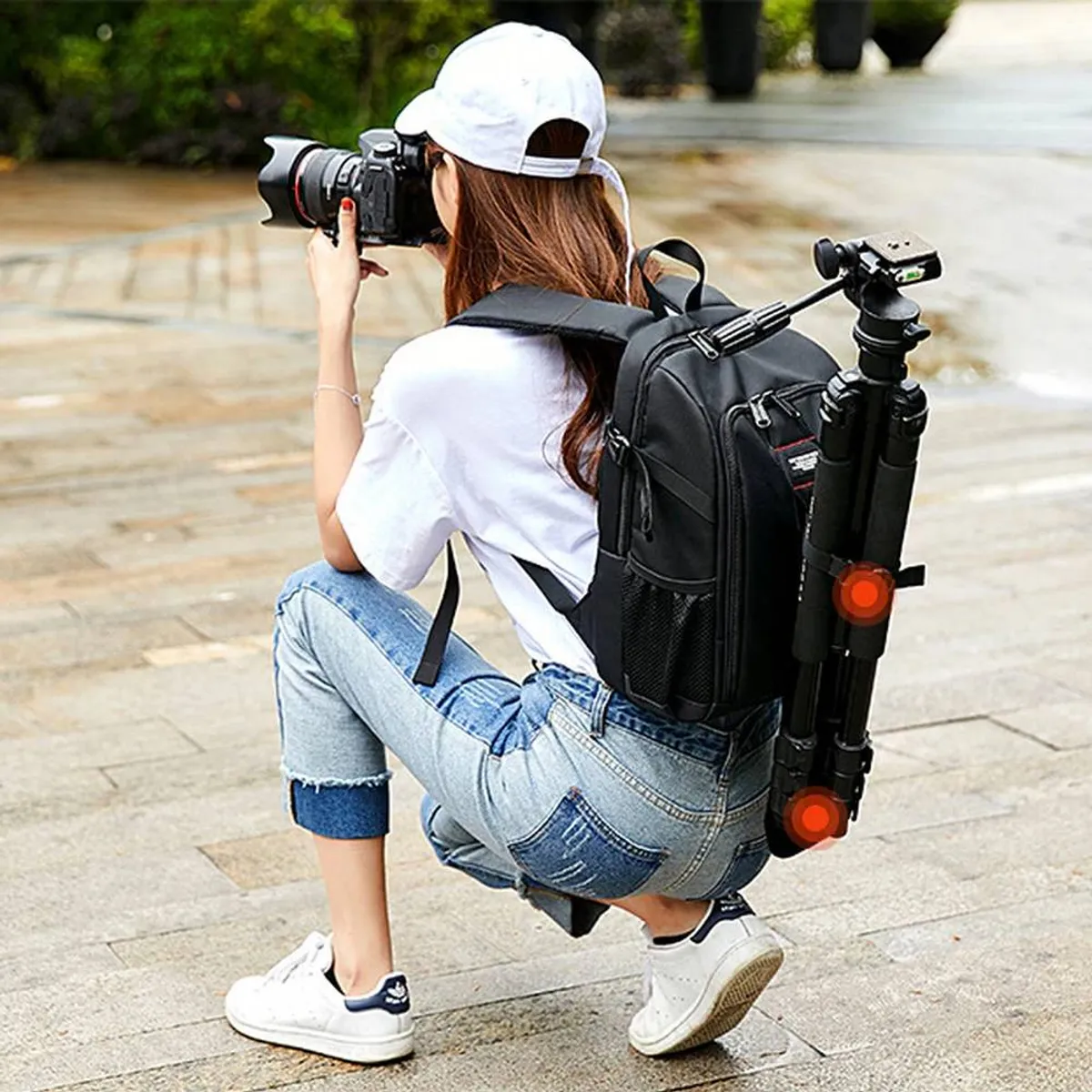 NEO DIGITAL - Mochila para Cámaras fotográfica profesional DSLR laptop y más BP08B