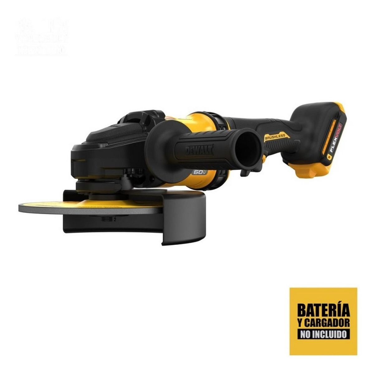 DEWALT - Esmeril Angular 7" 60 V FlexVolt Xr 6500 Rpm Baretool DCG440B-B2