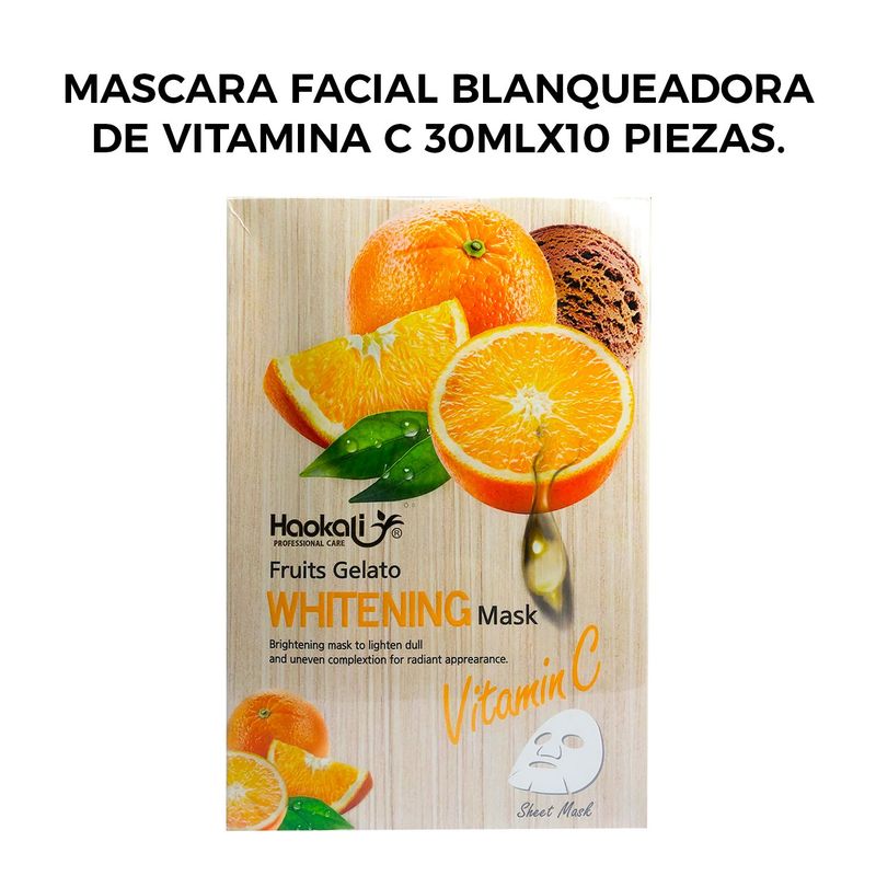 GENERICO - Mascarilla Blanqueadora de Vitamina C Haokali Professional Care.