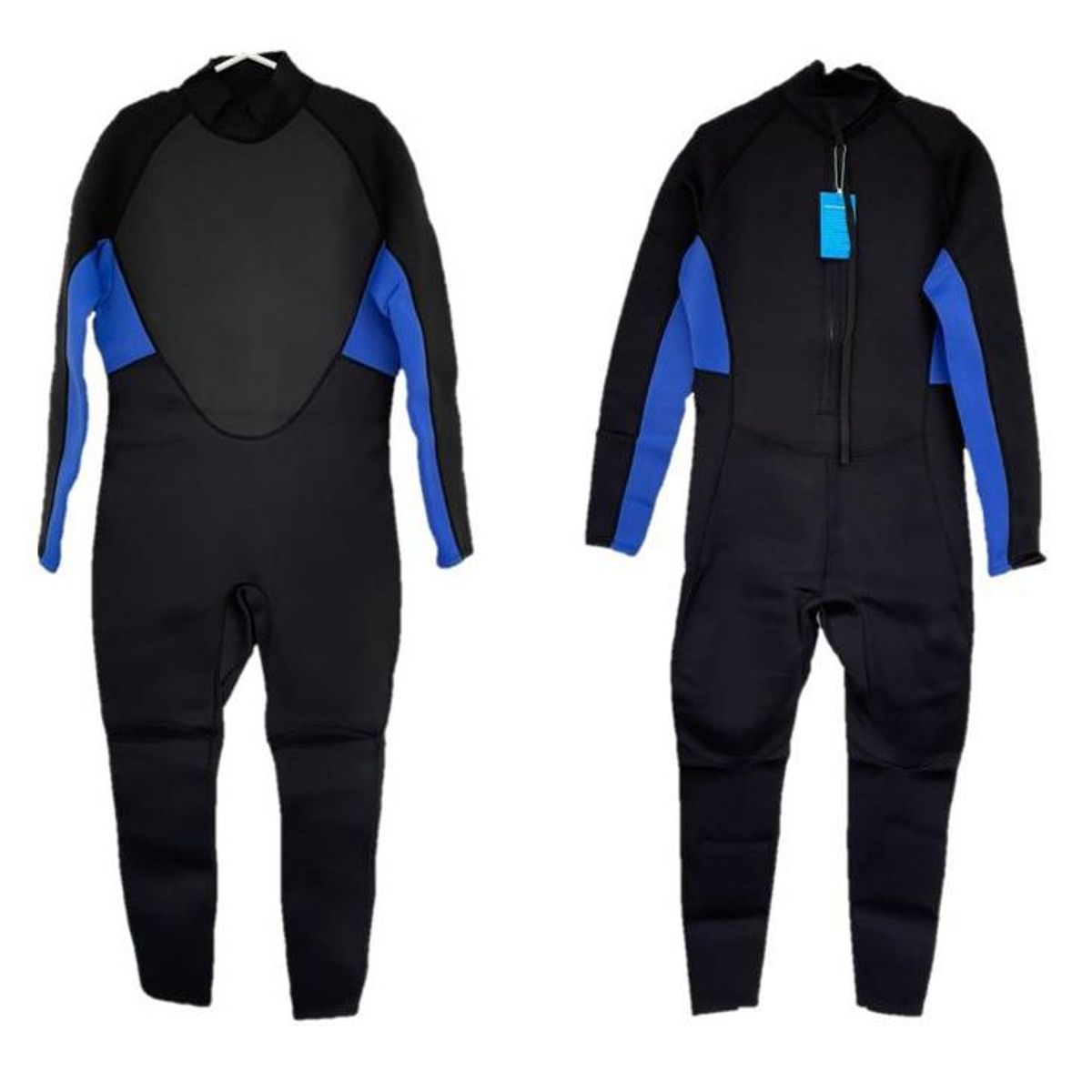 GENERICO - Wetsuit XXL Neopreno 3mm Negro Azul Cierre Espalda