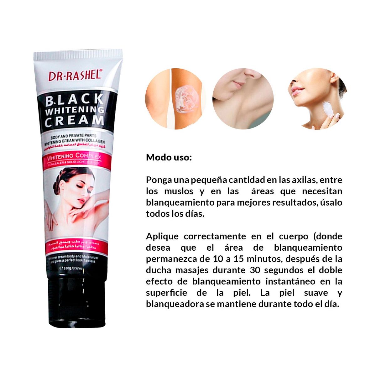 GENERICO - 2 Crema Blanqueadora Corporal Dr Rsashel
