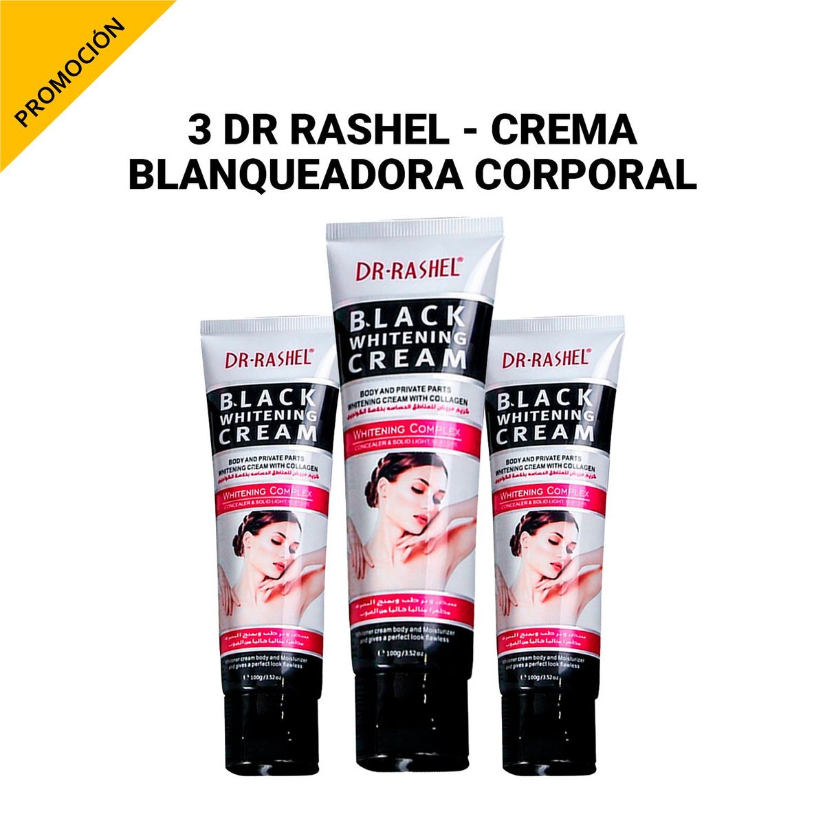 GENERICO - 3 Crema Blanqueadora Corporal Dr Rsashel