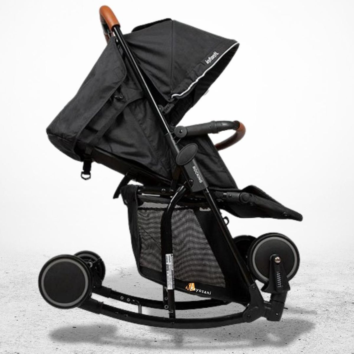 INFANTI - Coche Cuna Mecedora INFANTI »ROCKING» BLACK