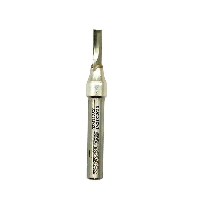 GENERICO - Fresa Recta para Ranuras de 4mm  1/4*4*12mm Marca Tideway