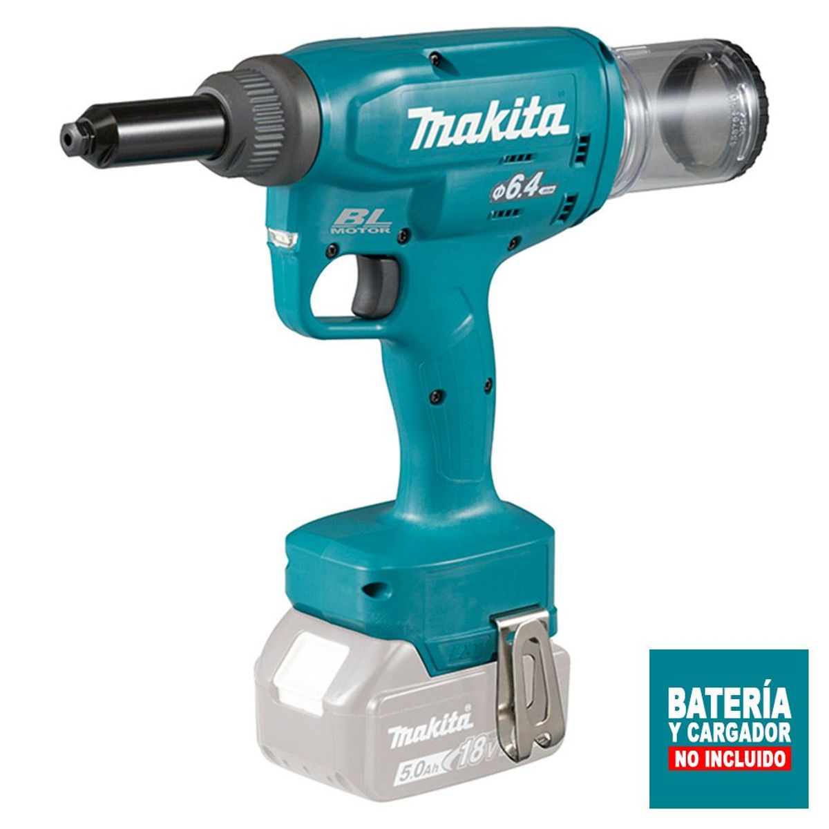 MAKITA - Remachadora Makita DRV250Z 18V BL 20kN  6.4mm (Baretool)