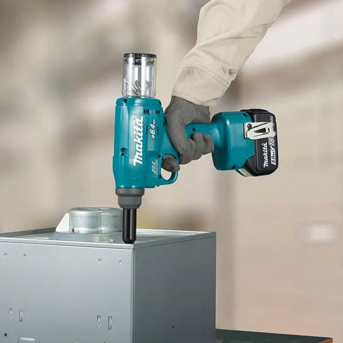 MAKITA - Remachadora Makita DRV250Z 18V BL 20kN  6.4mm (Baretool)