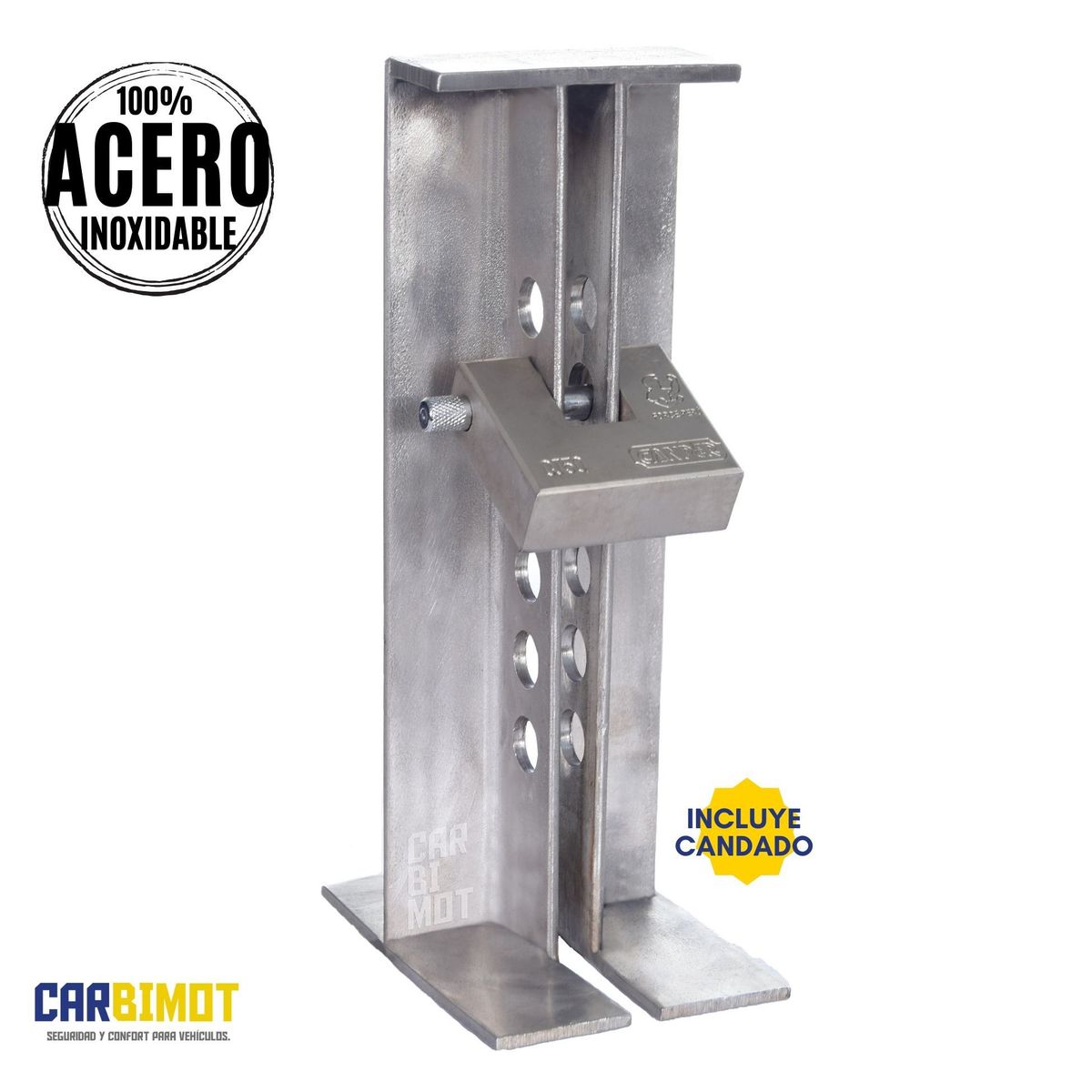 GENERICO - SEGURO BLOQUEO TRABA PEDAL VOLANTE TIMON PARA AUTO VEHICULOS