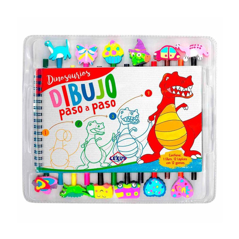 LEXUS - Dinosaurios dibujo paso a paso - Libro de actividades
