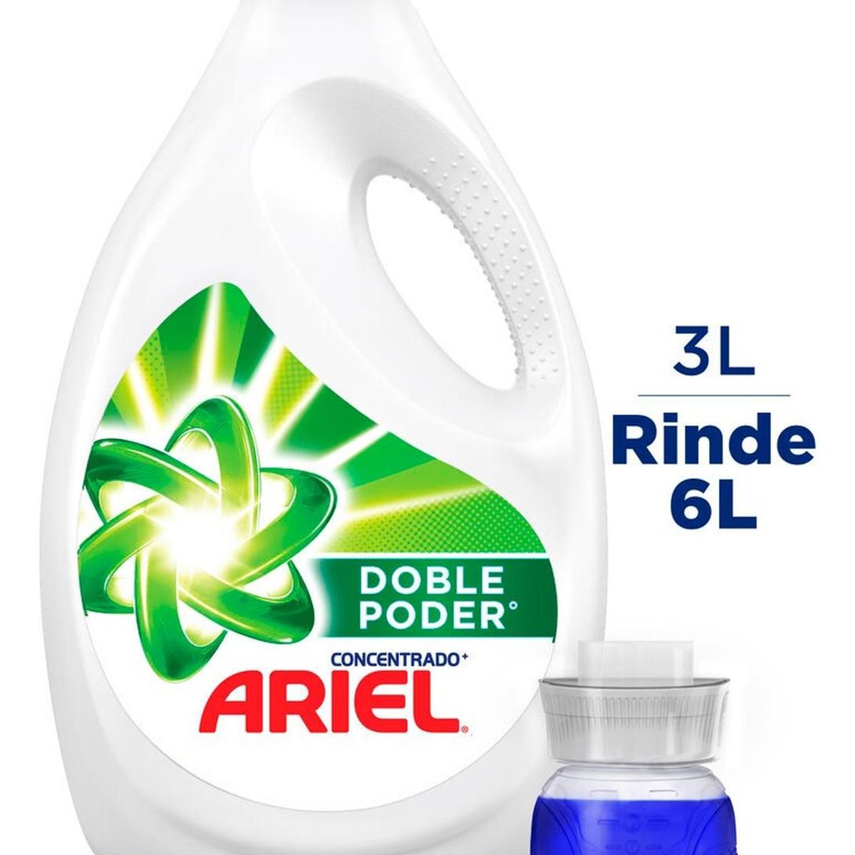 ARIEL - Detergente Ariel Líquido Concentrado 3L