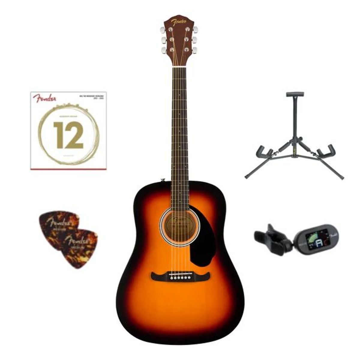 FENDER - Pack de Guitarra Fender FA-125 SB WN.