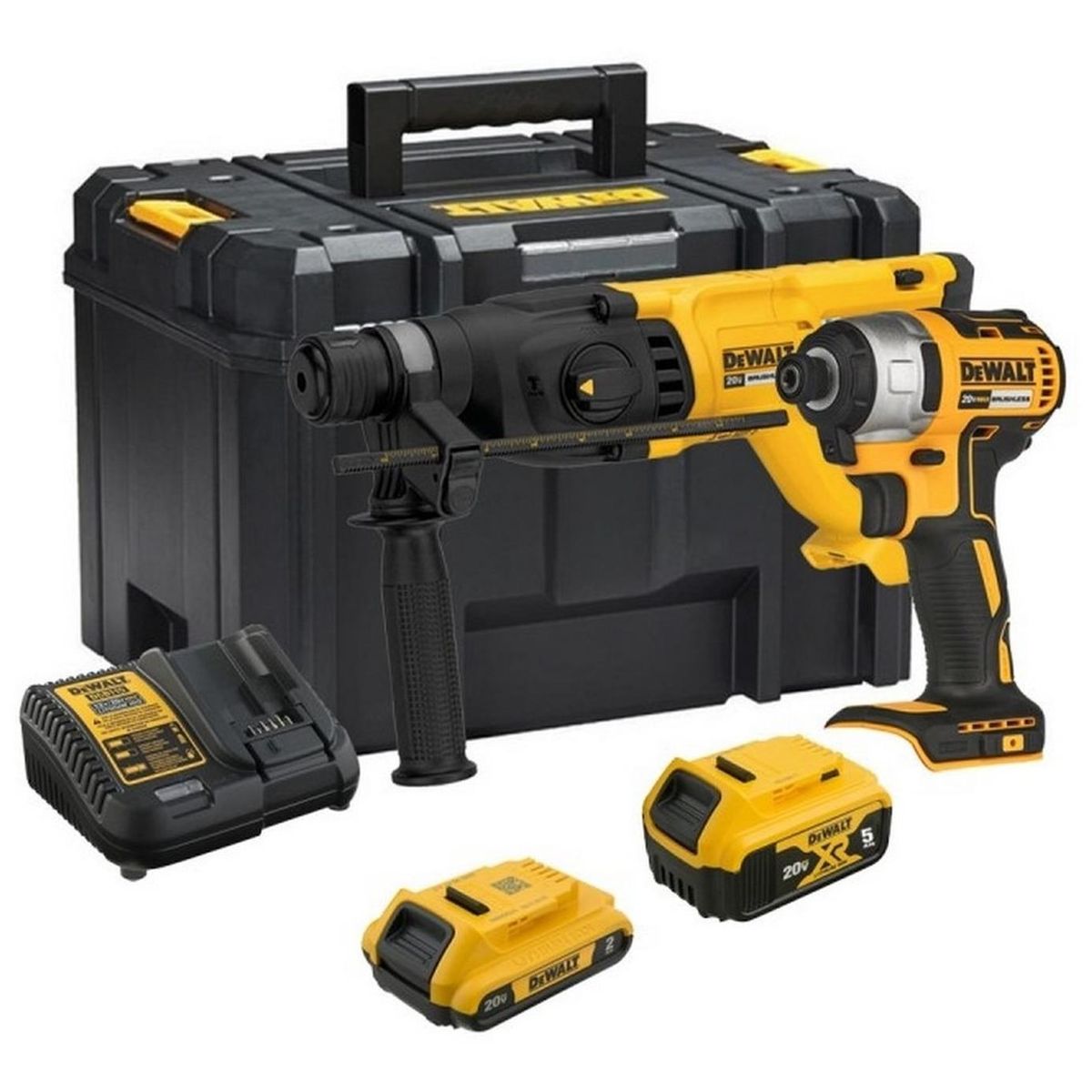 DEWALT - Rotomartillo Sds Plus+atornillador Impac 1/4 Dck260d1p1t-b2