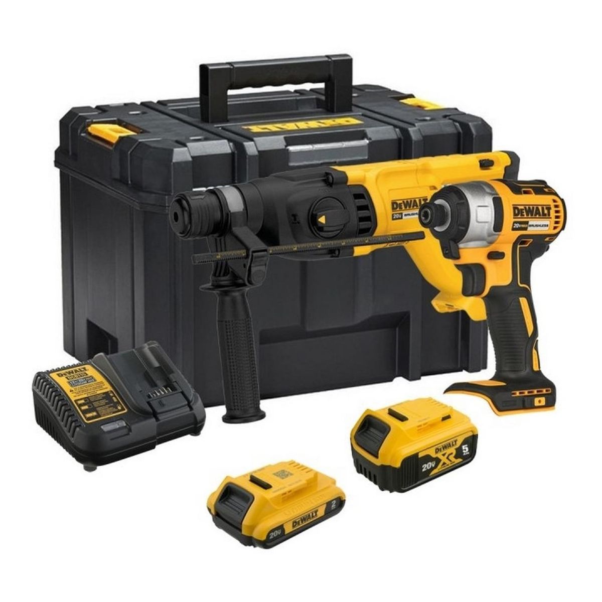 DEWALT - Rotomartillo Sds Plus+atornillador Impac 1/4 Dck260d1p1t-b2