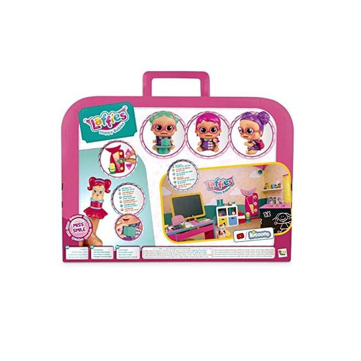 LAFFIES - Juguete Laffies Mochila para Muñeca Adorable Sonrisa