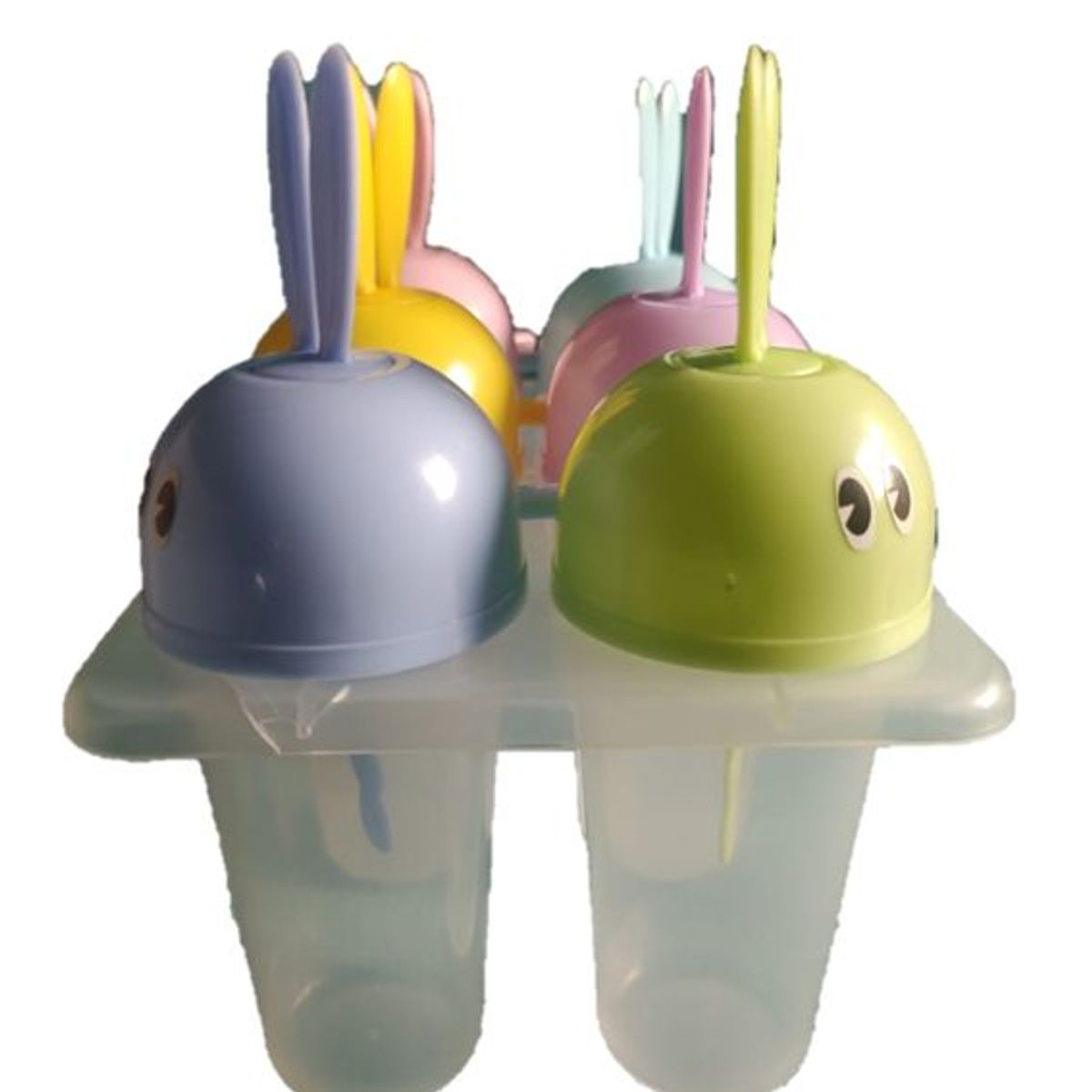 GENERICO - Molde de plástico para 6 helados paletas conejo