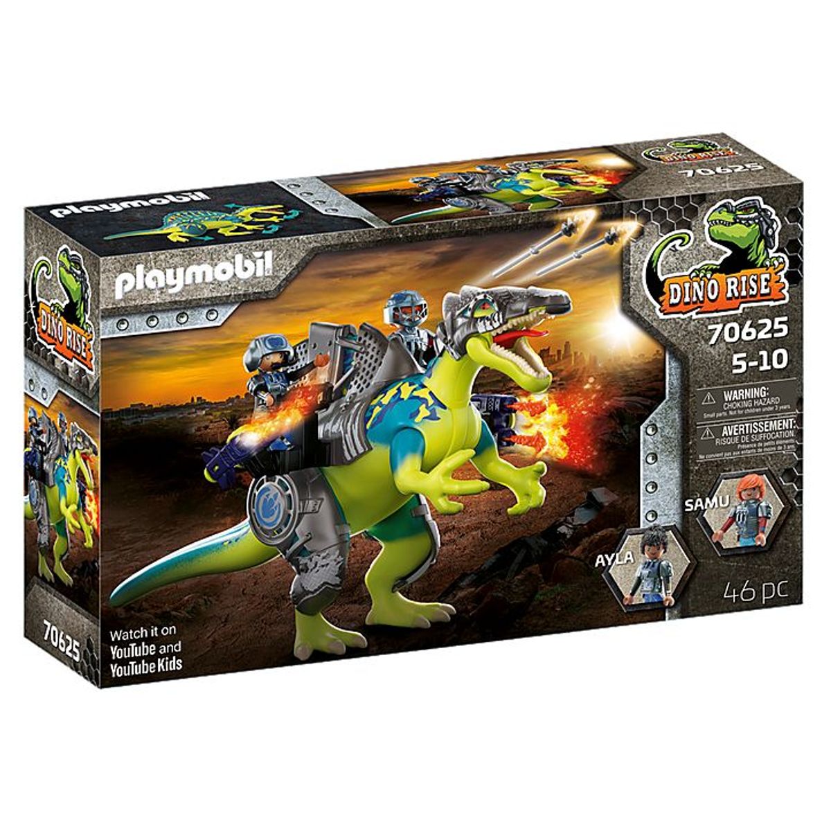 PLAYMOBIL - Playmobil Dino Rise Spinosaurus Doble Poder de Defensa