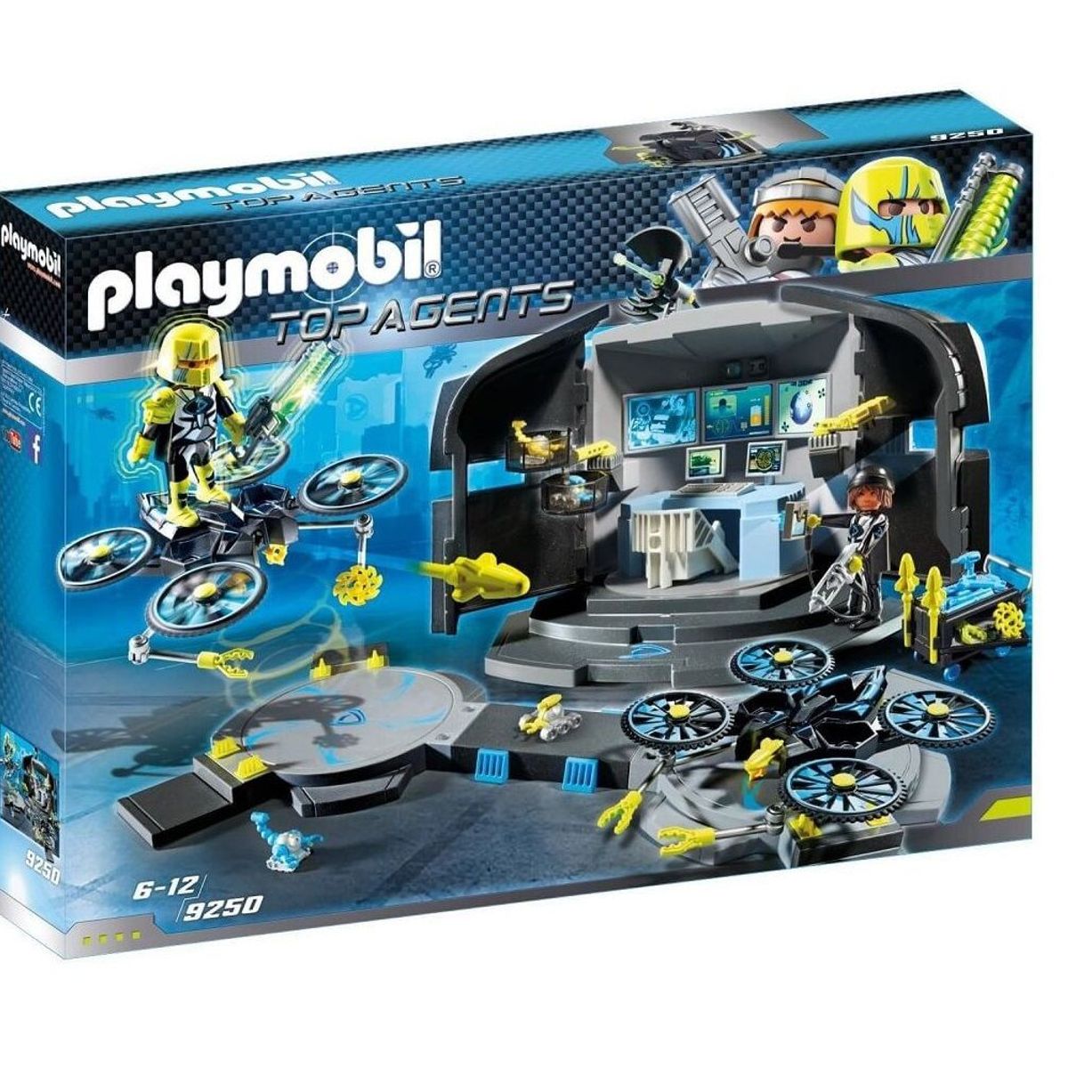 PLAYMOBIL - Playmobil Top Agents Base de Comando de Drones