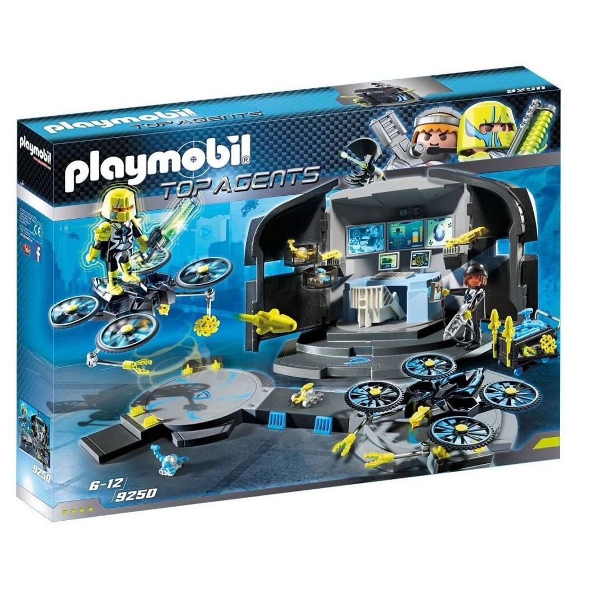 PLAYMOBIL - Playmobil Top Agents Base de Comando de Drones