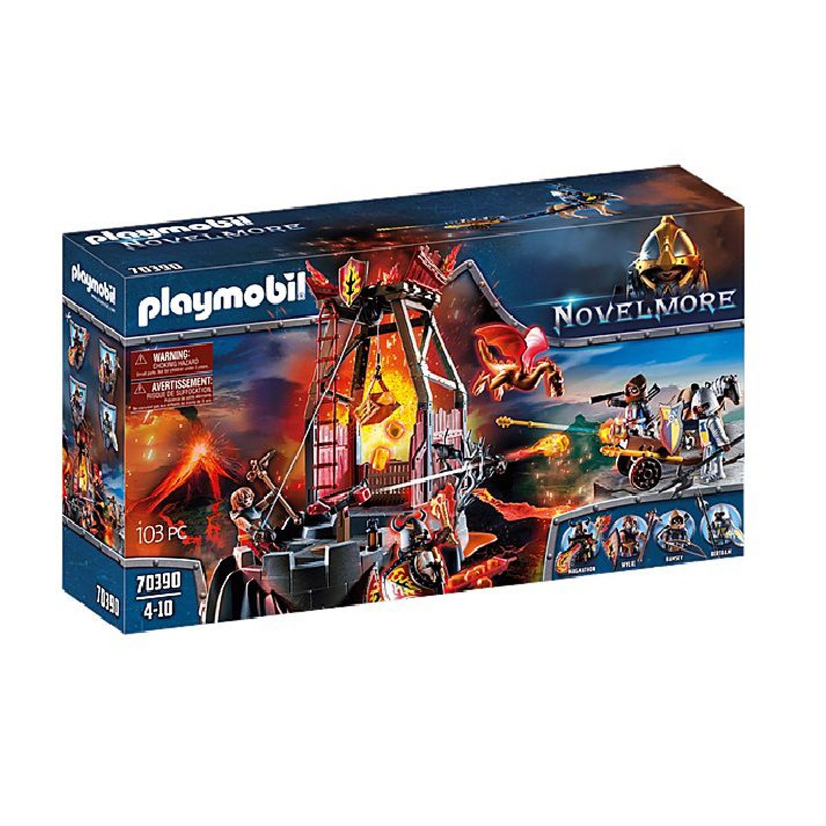 PLAYMOBIL - Playmobil Novelmore Mina de Lava de los Bandidos de Burnham