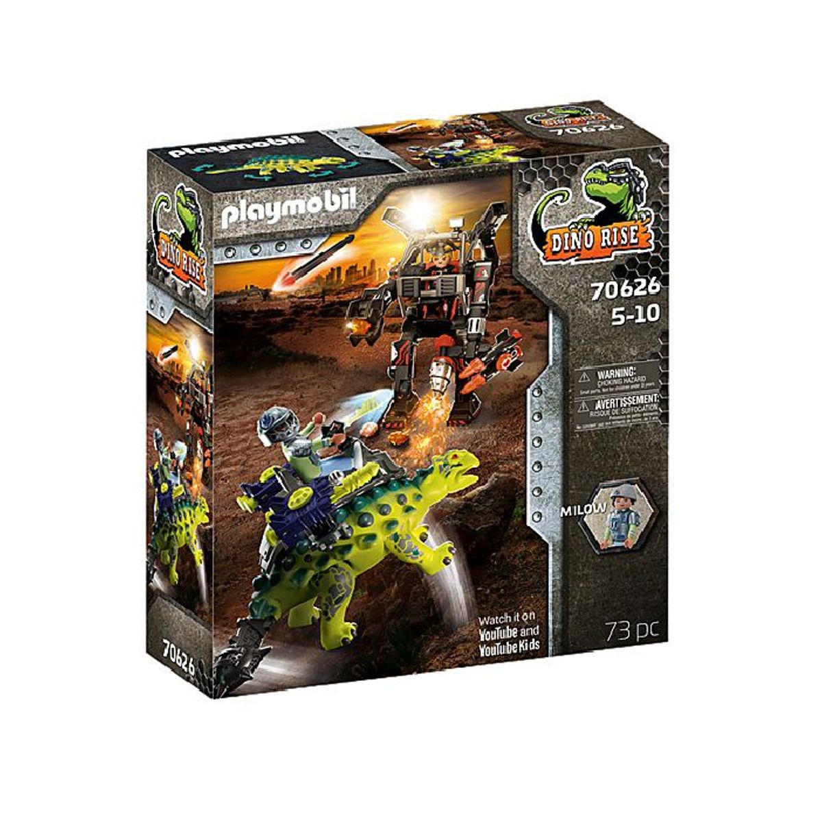 PLAYMOBIL - Playmobil Dino Rise Saichania Defensa de Luchador