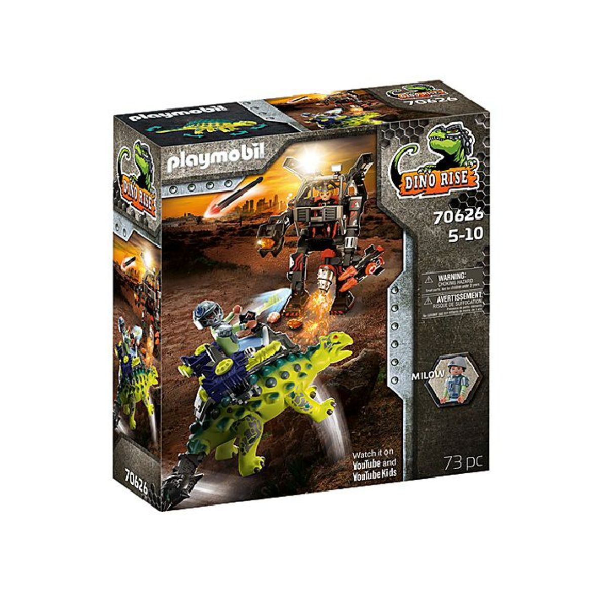 PLAYMOBIL - Playmobil Dino Rise Saichania Defensa de Luchador