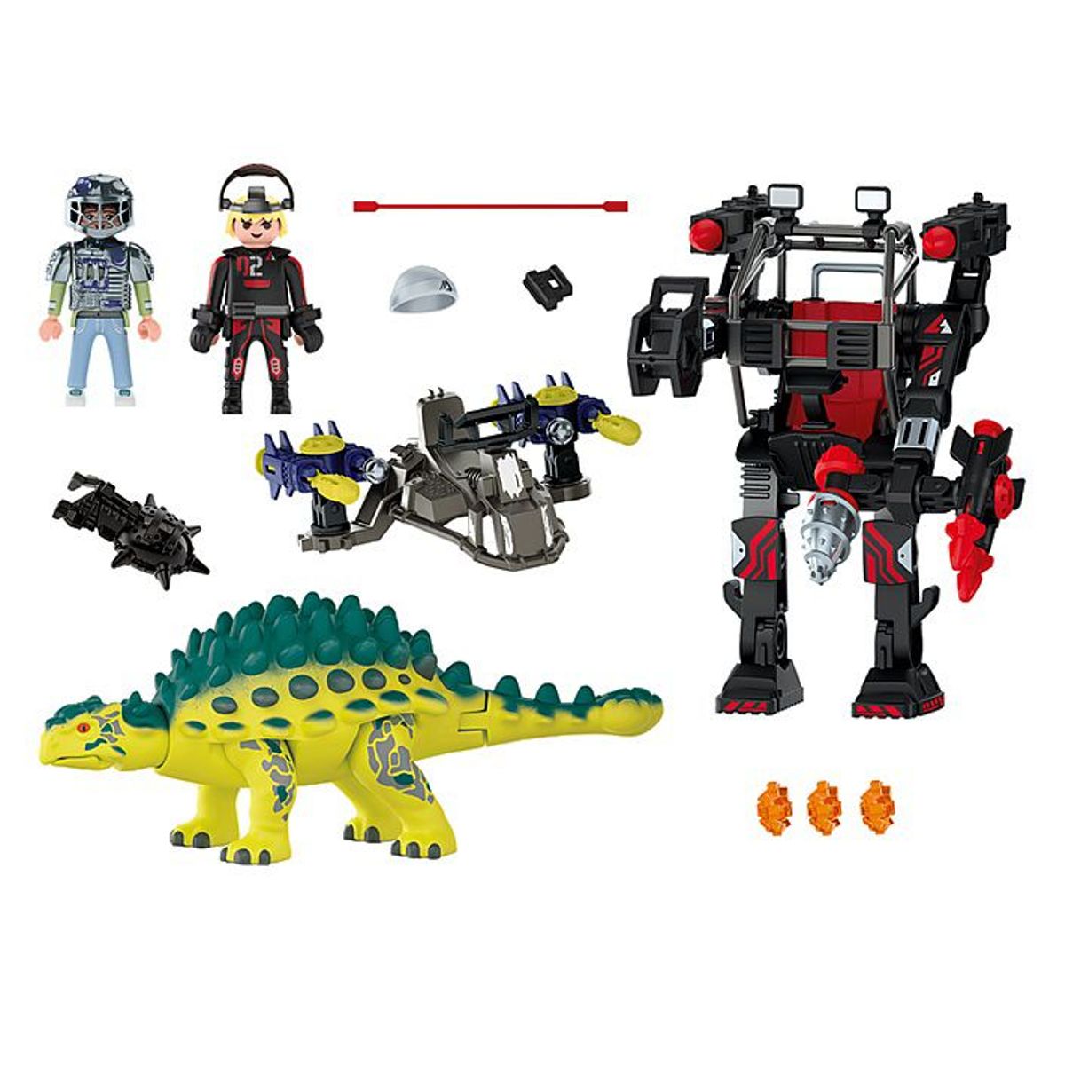 PLAYMOBIL - Playmobil Dino Rise Saichania Defensa de Luchador