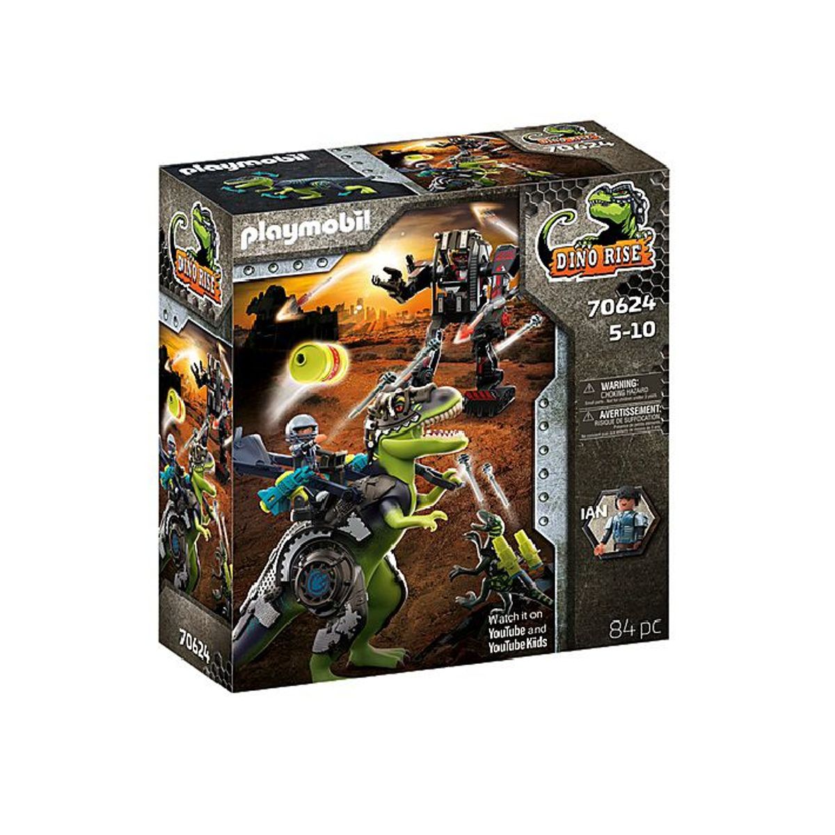 PLAYMOBIL - Playmobil Dino Rise T-Rex Batalla de los Gigantes