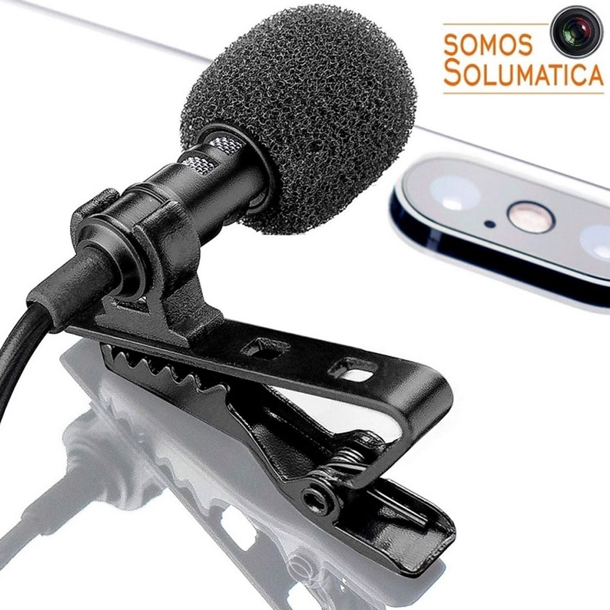 GENERICO - Micrófono Solapero Plug Aux - 35mm - Para Celulares y Tablets