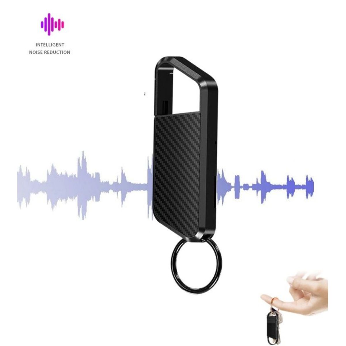 GENERICO - Grabadora De Voz LLavero Espia - Solumatica - 15 horas de Grabacion