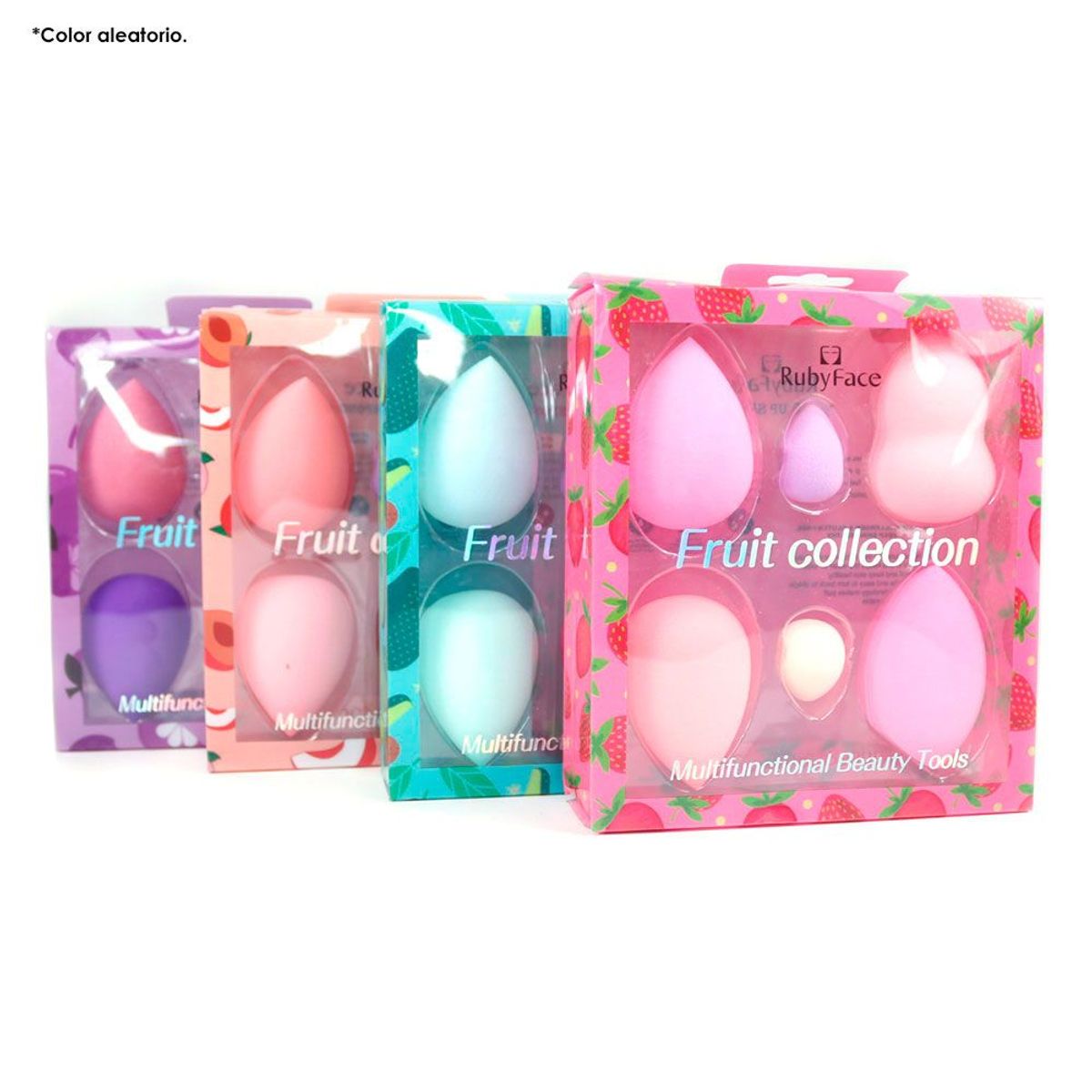 GENERICO - Set De 6 Esponjas Beauty Blender Fruits