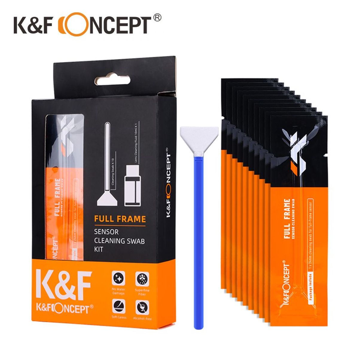 K&F CONCEPT - KIT DE LIMPIEZA DE SENSOR FULL FRAME 24MM  K&F Concept