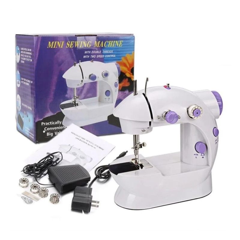 Máquina De Coser Portátil Mini - Con Luz LED, Dos Modos (eléctrico/pedal), Ideal Para Principiantes
