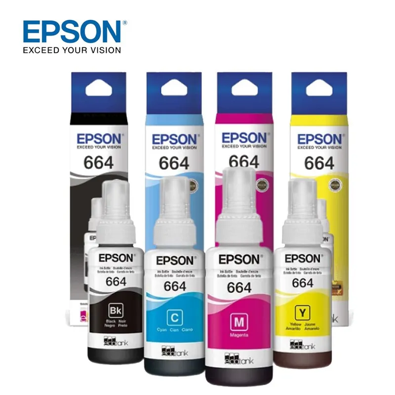 EPSON - Kit 4 Tintas Epson 664  Blac Yellow  Cyan y Magenta