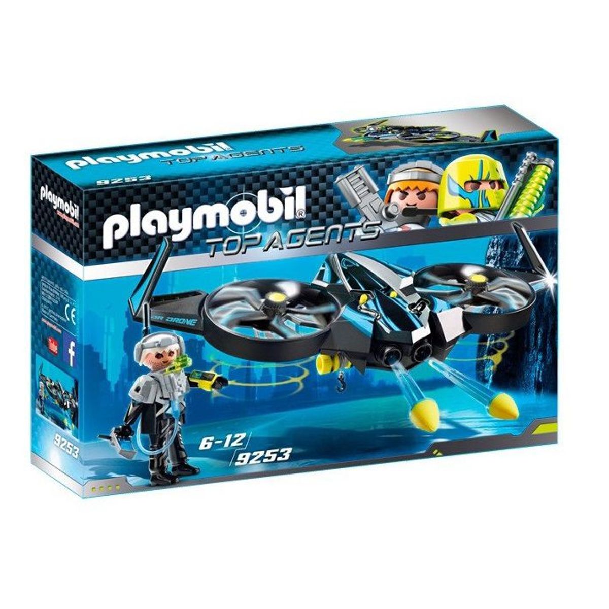 PLAYMOBIL - Playmobil Top Agents Dron de Agente