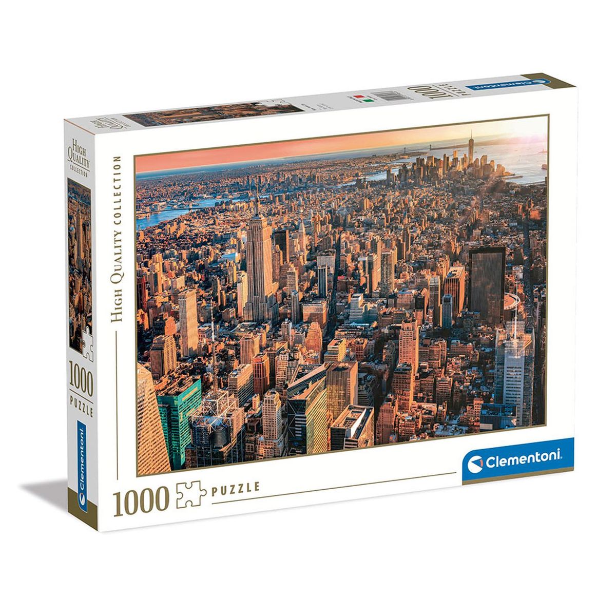 Clementoni - ROMPECABEZAS X 1000 PIEZAS, HQC CIUDAD DE NUEVA YORK