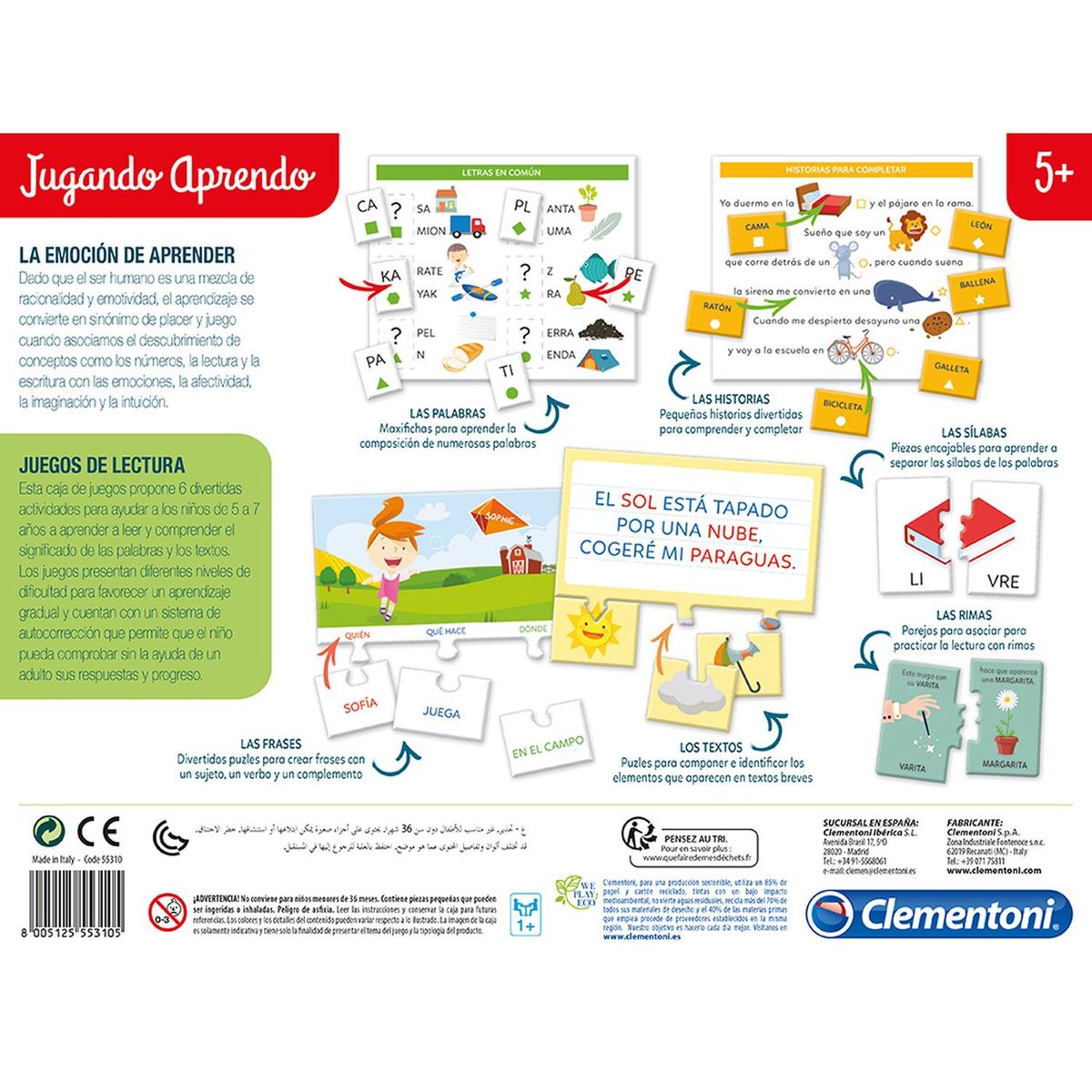 CLEMENTONI - JUEGOS DE LECTURA