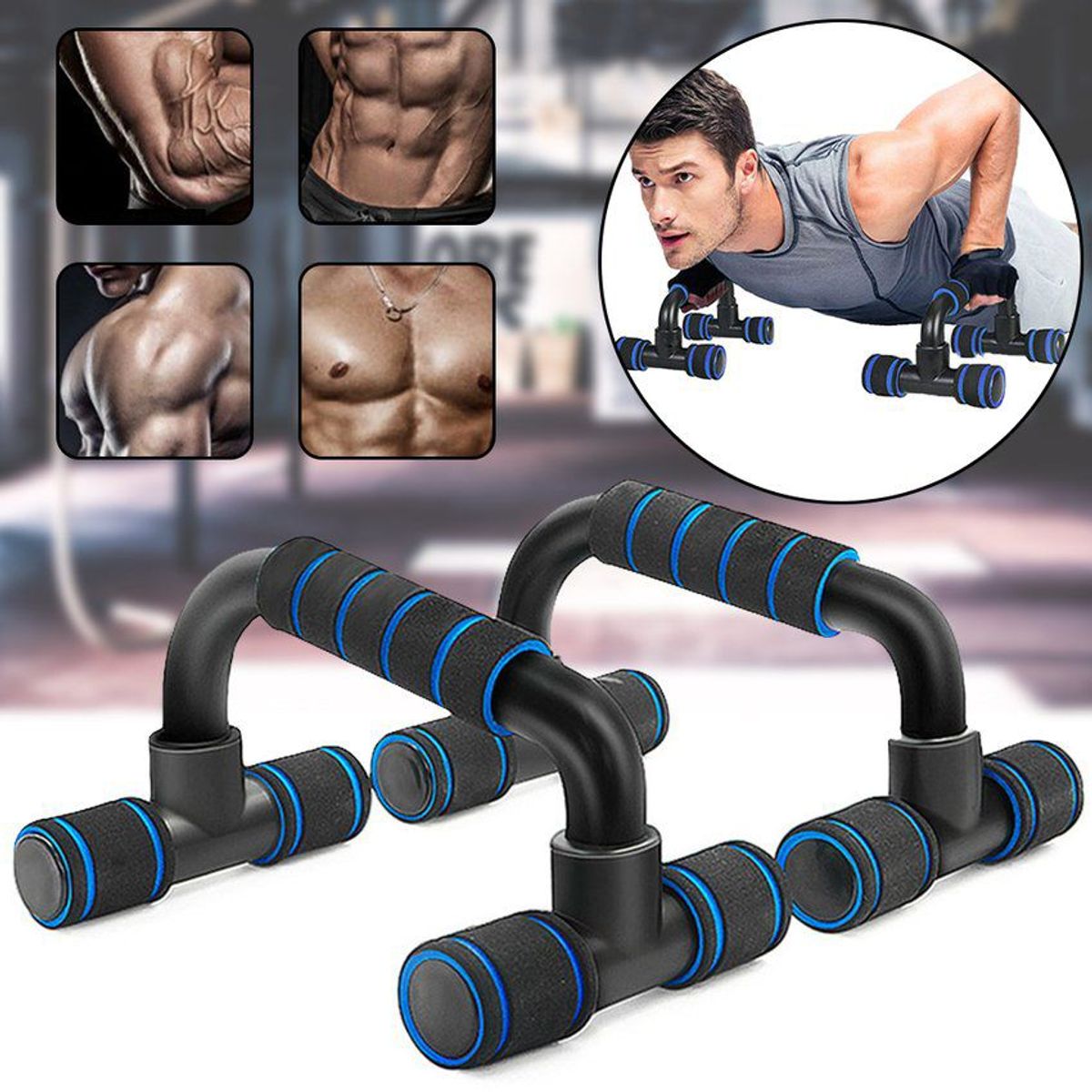 GENERICO - Barras para flexiones planchas push up gimnasio en casa