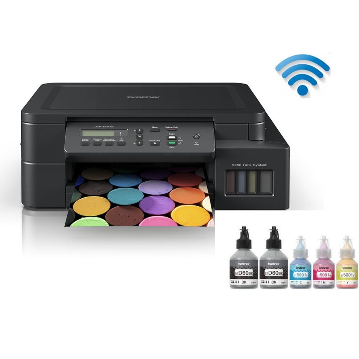 BROTHER - Impresora Multifuncional Brother DCP-T520W WiFi