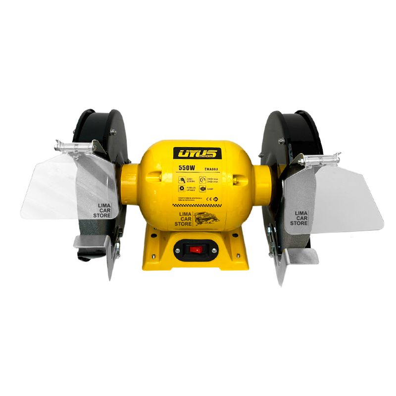 UYUSTOOLS - Esmeril de banco 8’’ Amoladora industrial 550w -34hp profesional